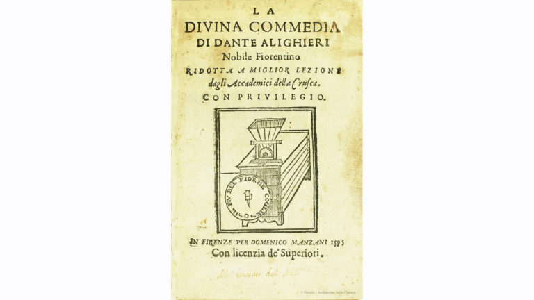 Dante, la Commedia e il Vocabolario della Crusca