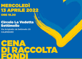 Cena per l’Ucraina al Circolo La Vedetta di Settimello: raccolti 1260 euro Cena a Settimello