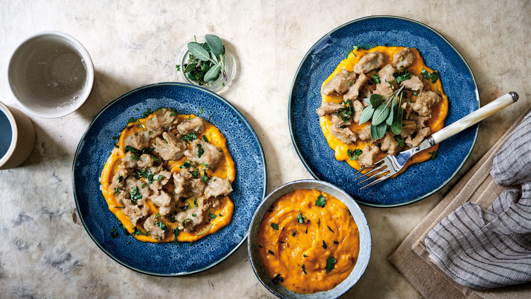 Gnocchetti di funghi con crema di zucca e gorgonzola - Informatore