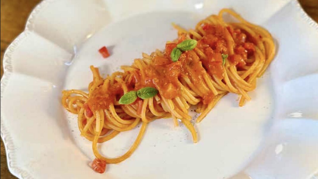 Spaghetti al doppio pomodoro