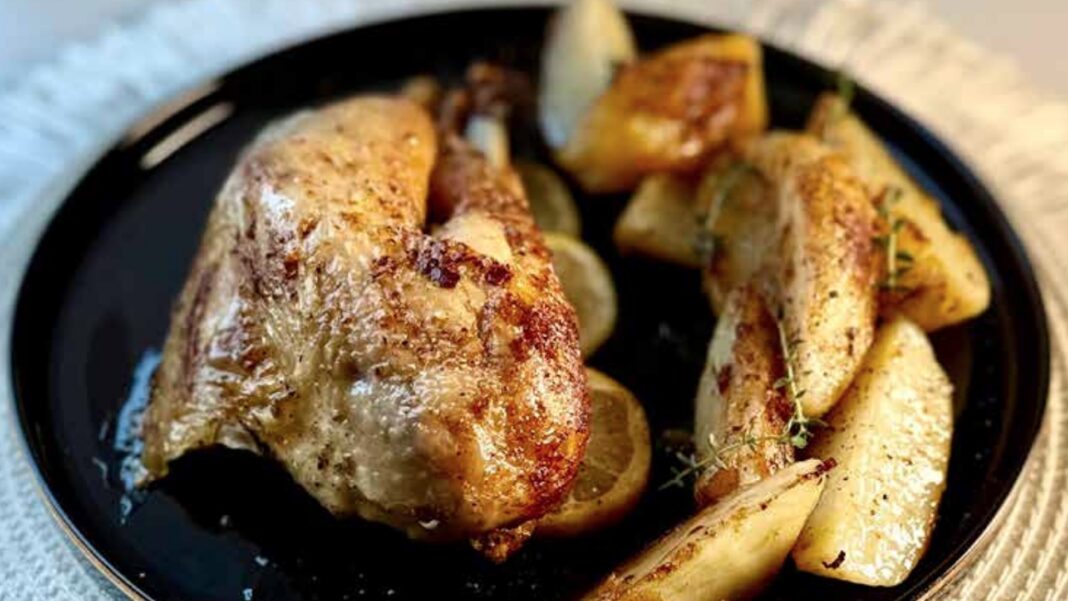 Pollo arrosto con patate