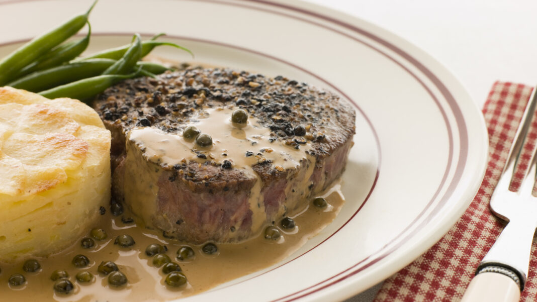 Filetto al pepe verde