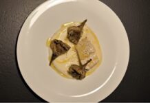 Filetto di baccalà con carciofi al microonde