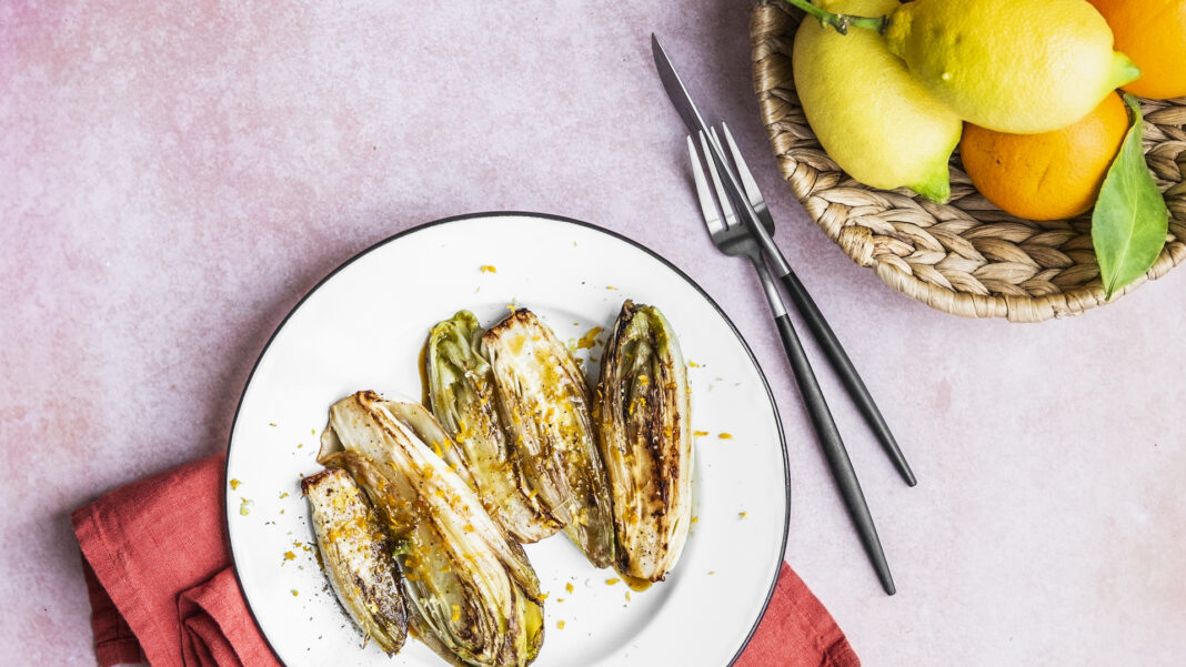 Indivia brasata agli agrumi