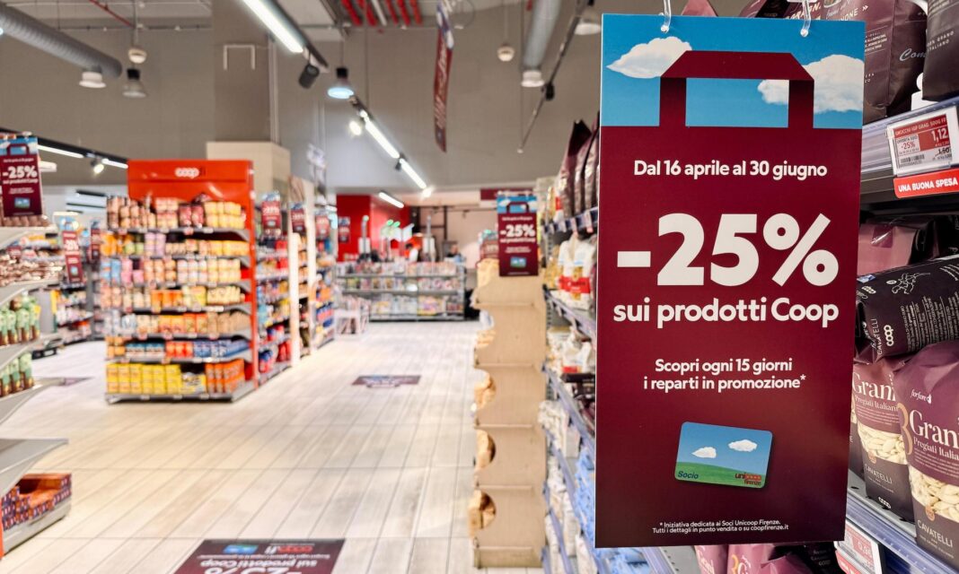 Per i soci Unicoop Firenze: 25% di sconto sui prodotti a marchio Coop