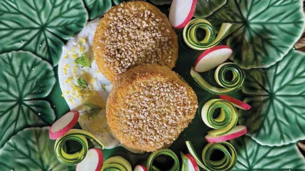 Medaglioni di amaranto e zucchine