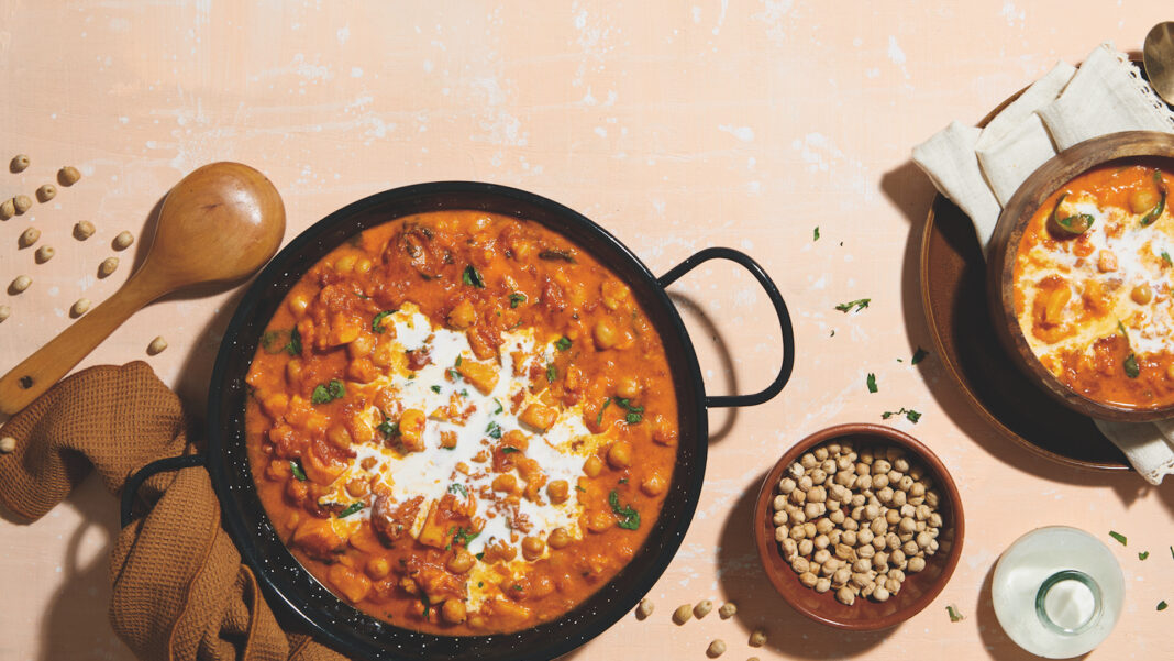 Curry di patate dolci e ceci