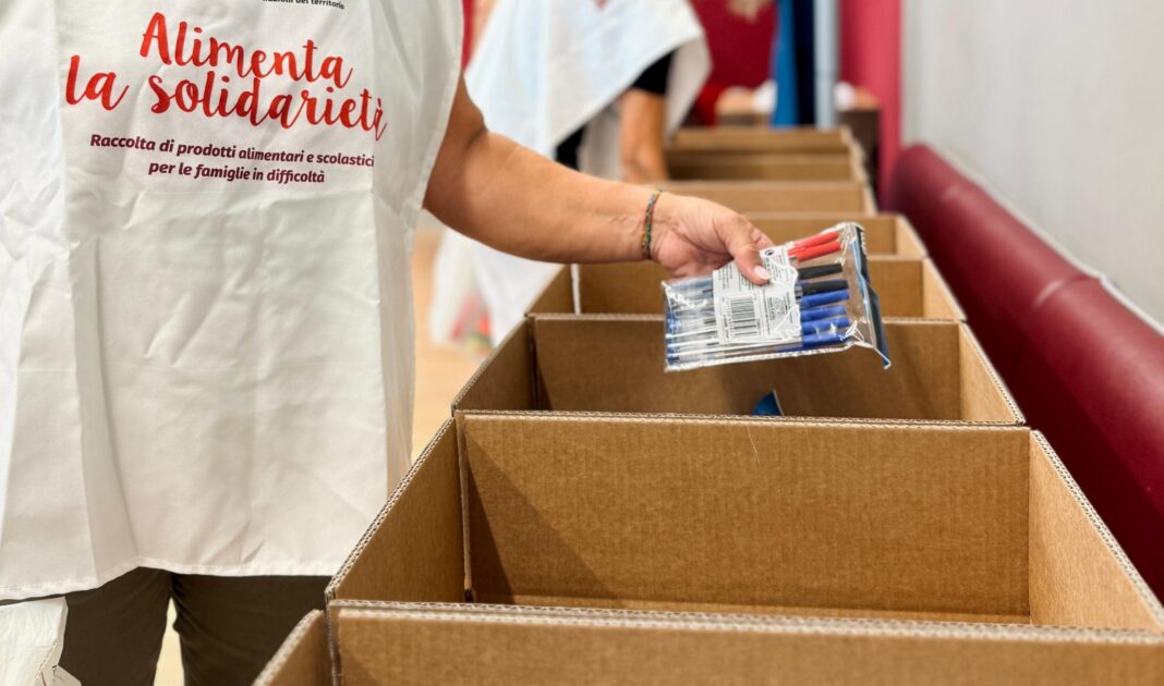 Raccolta solidale per la scuola a Prato via Pleiadi e Montemurlo, 19 settembre 2026